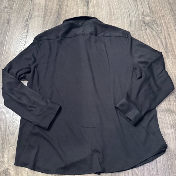 Express Black and Navy Patterned Casual Shirts long sleeve button down size XXL - Picture 4 of 9